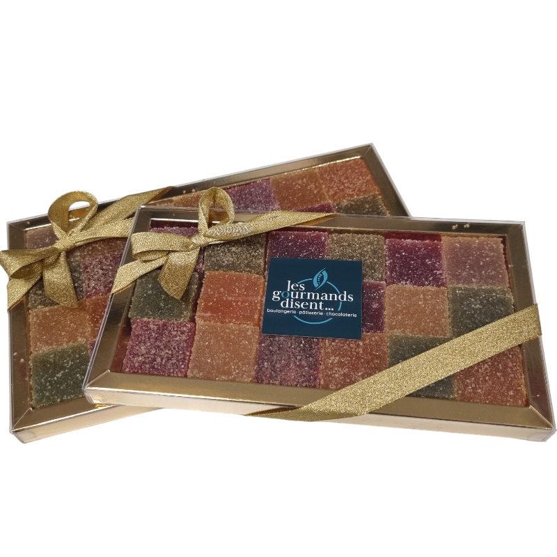 assortiment pate de fruit coffret tambour - Violette & Berlingot